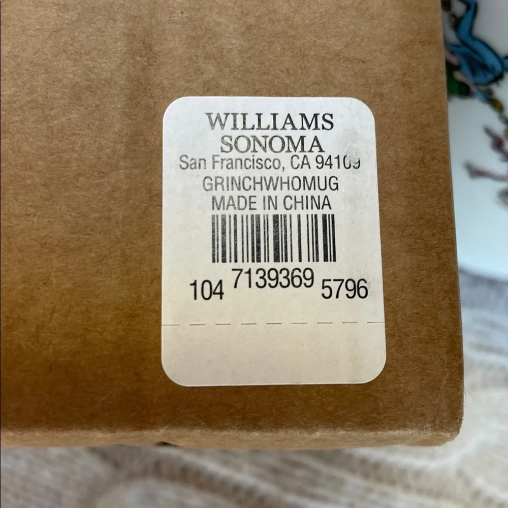 NIB Williams Sonoma Grinch Whoville Mug inspired by Dr. Seuss' How the Grinch